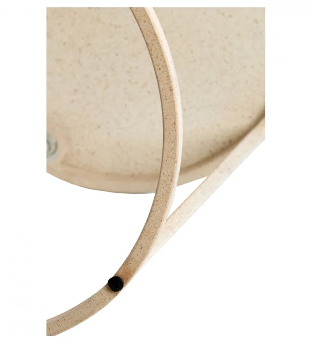 Zestaw 2 stolików kawowych SADAR 65 cm 75 cm piaskowe