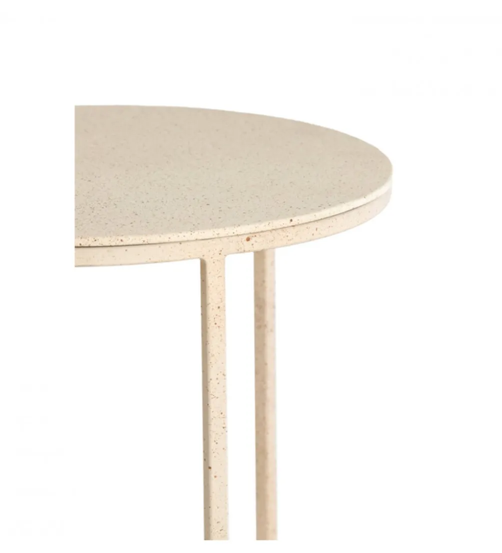 Zestaw 2 stolików kawowych SADAR 65 cm 75 cm piaskowe