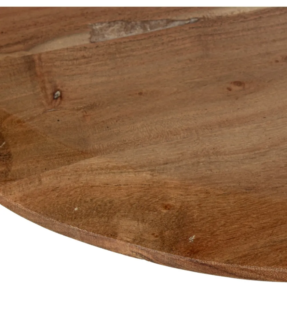 Zestaw 2 stolików kawowych SOBREN 40 i 50 cm drewno mango